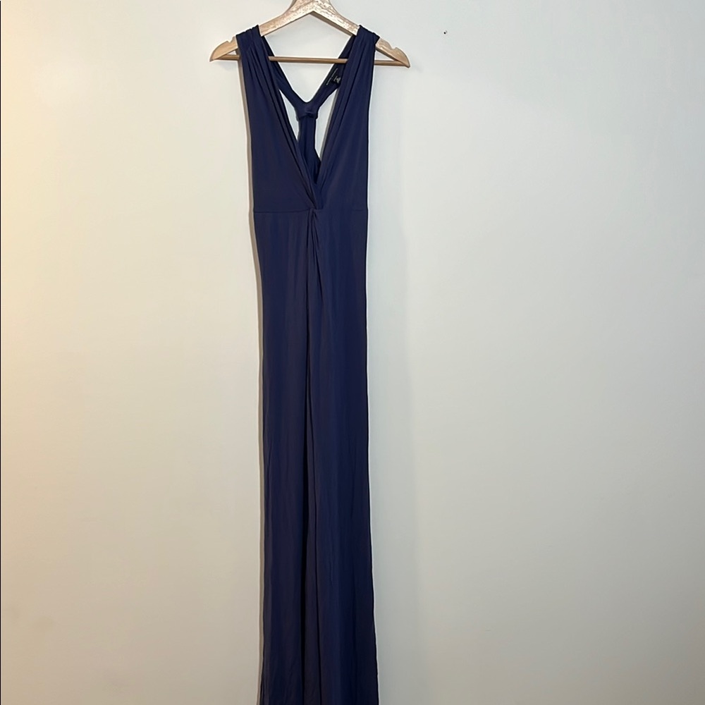 Banana Republic Navy Blue Long Sleeveless Dress